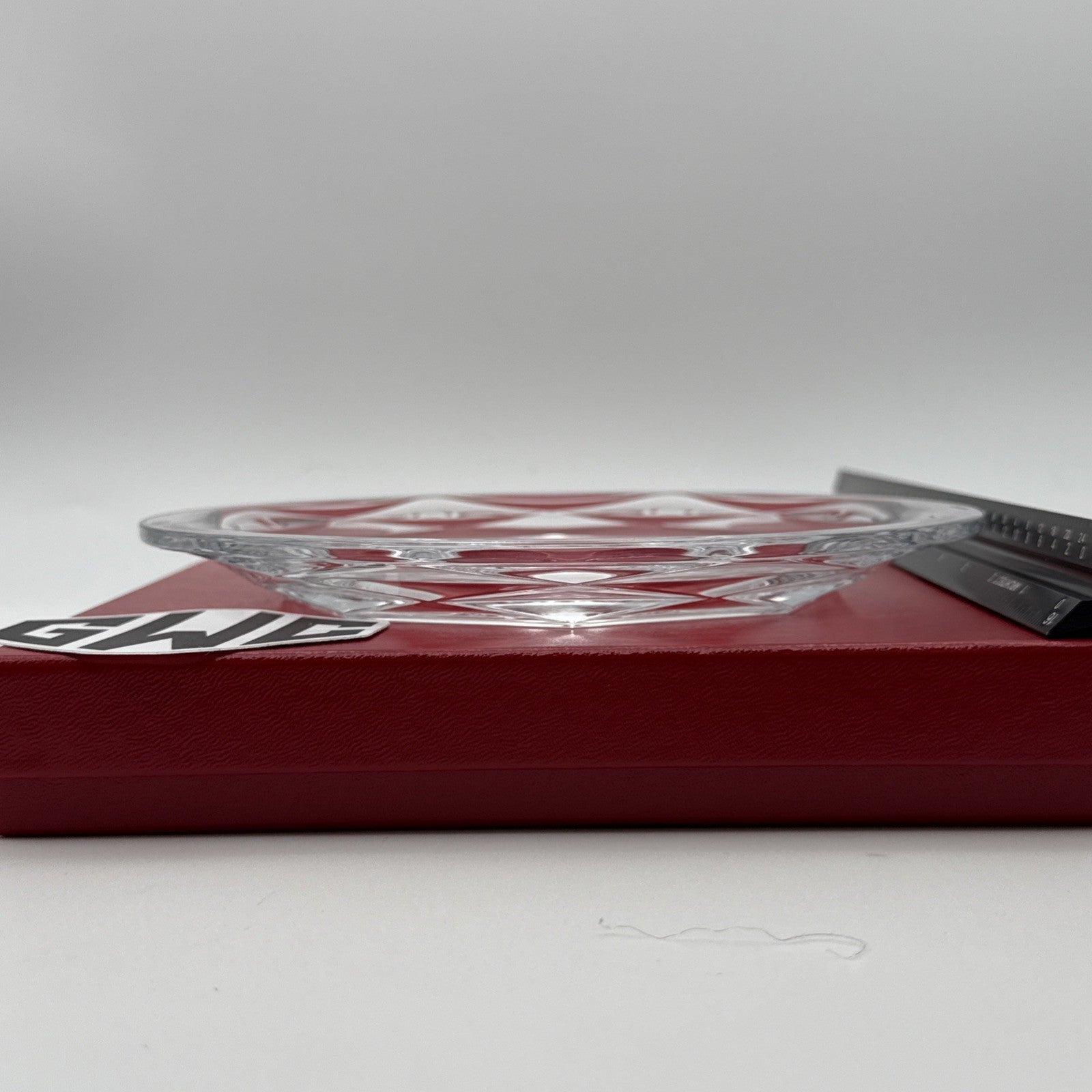 Baccarat Swing Plate Large Clear Crystal New In Box 2813983 Sealed