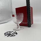 Baccarat Rohan Red Wine Etched Glass Clear Crystal New In Box 1510103