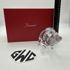 Baccarat Zodiac Boar Figurine Clear Crystal New In Box 2812399