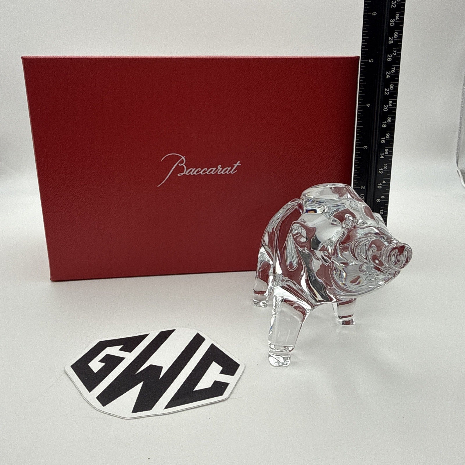 Baccarat Zodiac Boar Figurine Clear Crystal New In Box 2812399