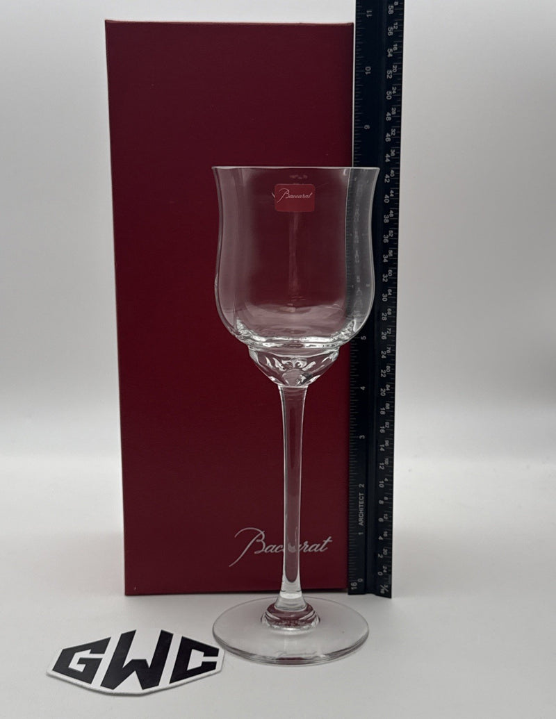 Baccarat Capri Tall American White Wine Glass Clear Crystal New In Box 2103290