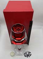 Baccarat Harcourt My Fire Candlestick Red & Clear Crystal 2813720 New In Box