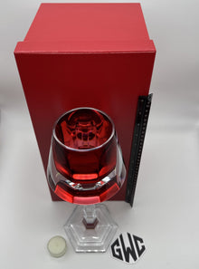 Baccarat Harcourt My Fire Candlestick Red & Clear Crystal 2813720 New In Box