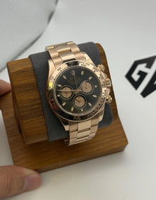 Rolex Cosmograph Daytona 116505 Oyster RG Sundust Black Dial Auto 40mm