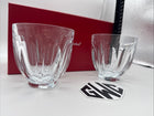 Baccarat Harcourt Tea Tumbler Cups Clear Crystal New In Box 2814385