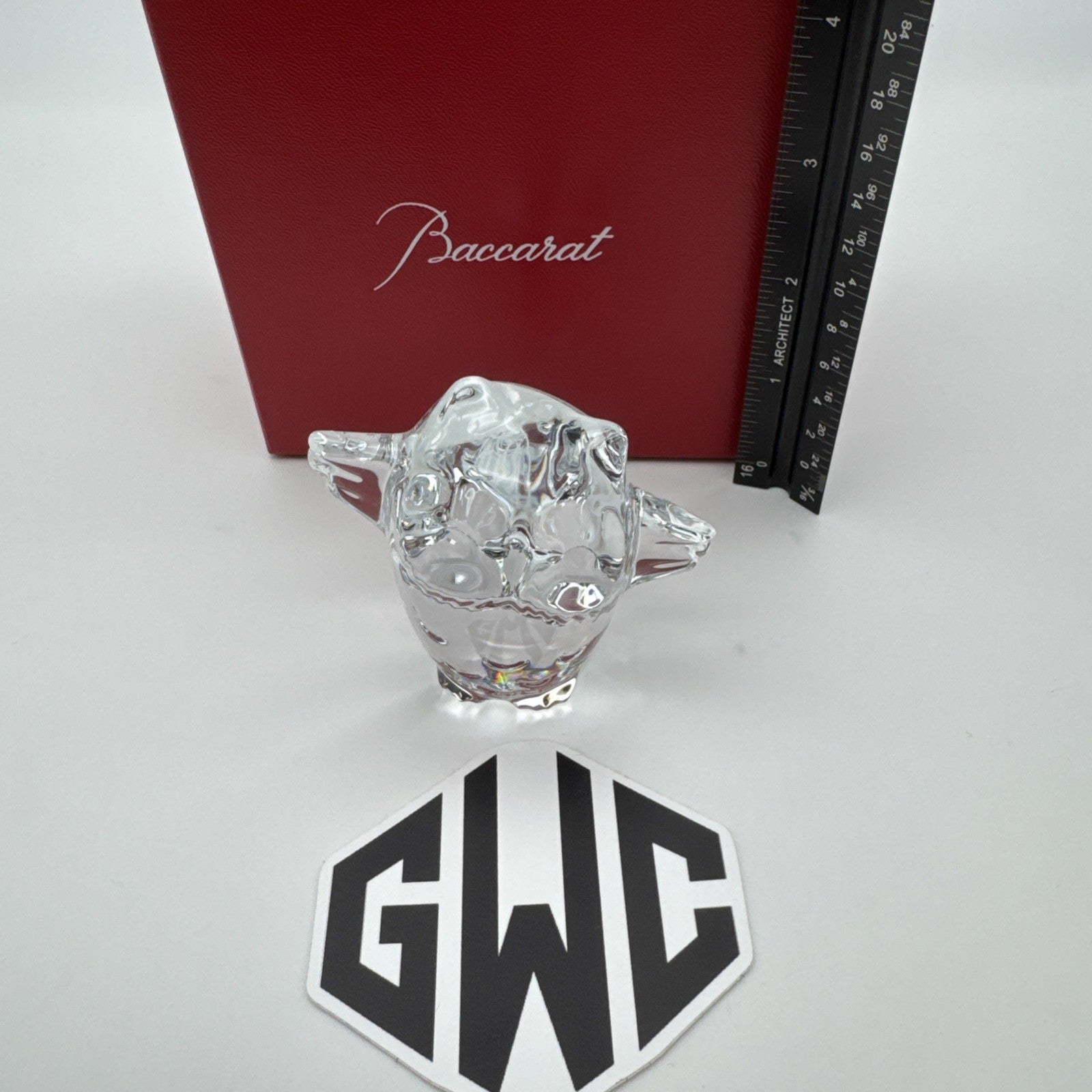 Baccarat Minimals Young Owl Figurine Clear Crystal New In Box 2802207