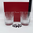 Baccarat Nancy Tumblers Clear Crystal Pair Of 2 New In Box Sealed 2811580