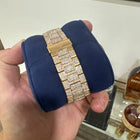 Patek Philippe Nautilus Iced 5711/1R-001 18k Rose Gold Diamond Dial Watch
