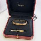 Cartier Classic Brushed Rose Gold Size 18 Love Bracelet B6079917 2026 Authentic