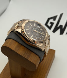 2022 Rolex Sky-Dweller 326935 Chocolate Brown 18K Gold Oyster 42mm Box Papers