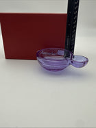 Baccarat Hypnos Small Parma Violet Crystal Duel Dish New In Box 2103766