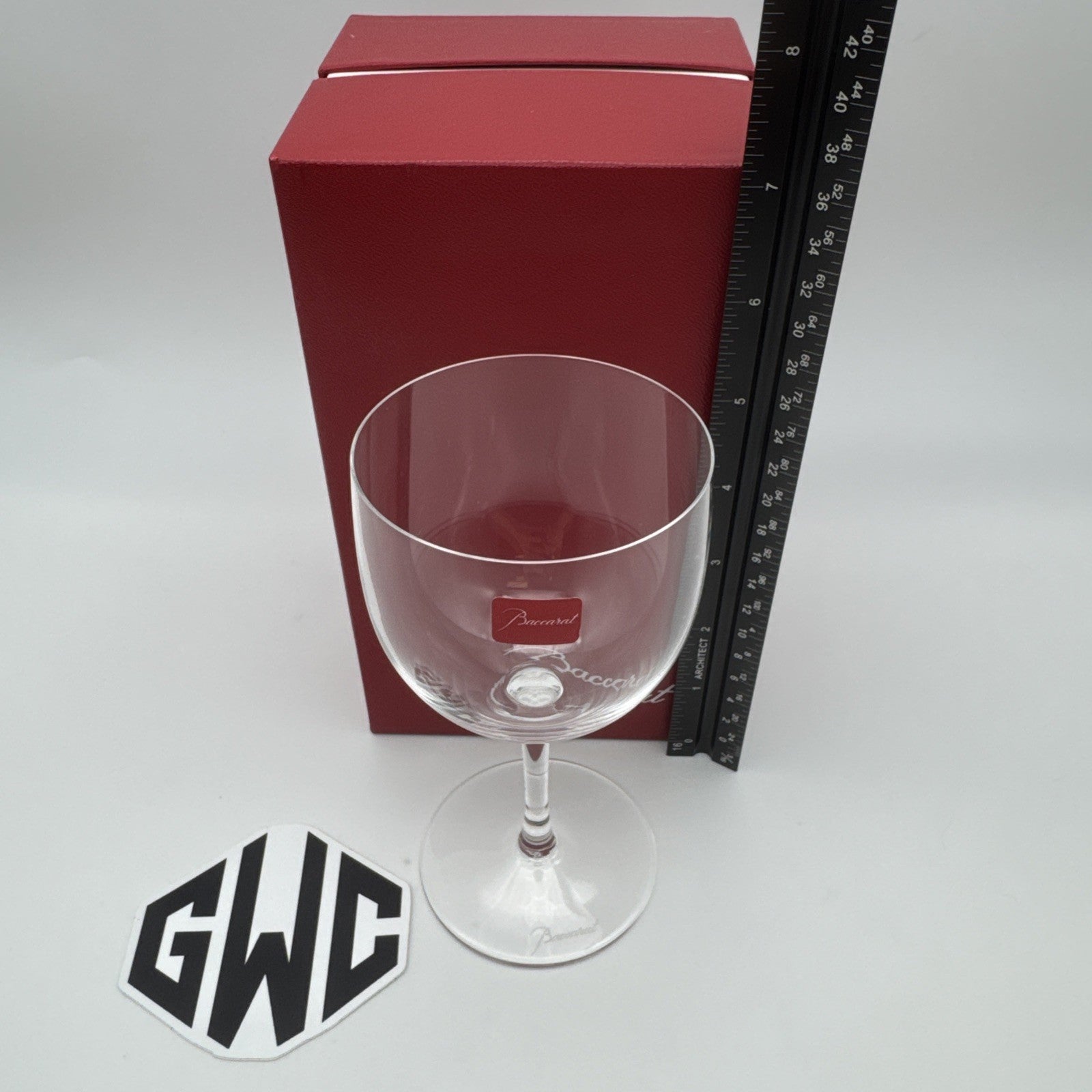 Baccarat Brummel Wine Glass Clear Crystal New In Box 1115103