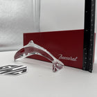 Baccarat Jumping Dolphin Figurine Clear Crystal New In Box 1762541