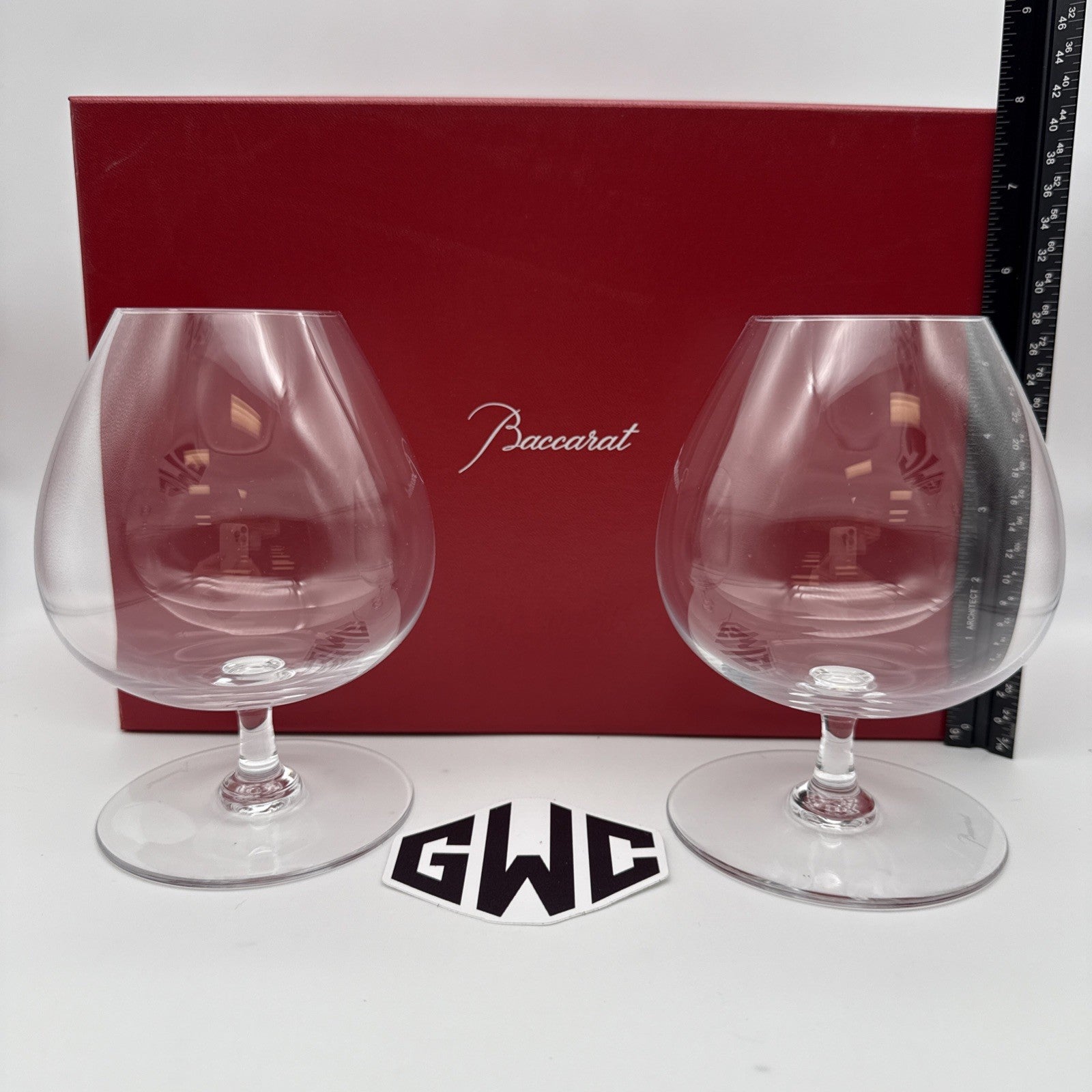 Baccarat Cognac Degustation Balloon Glasses Crystal Pair Of 2 NIB Sealed 2811794