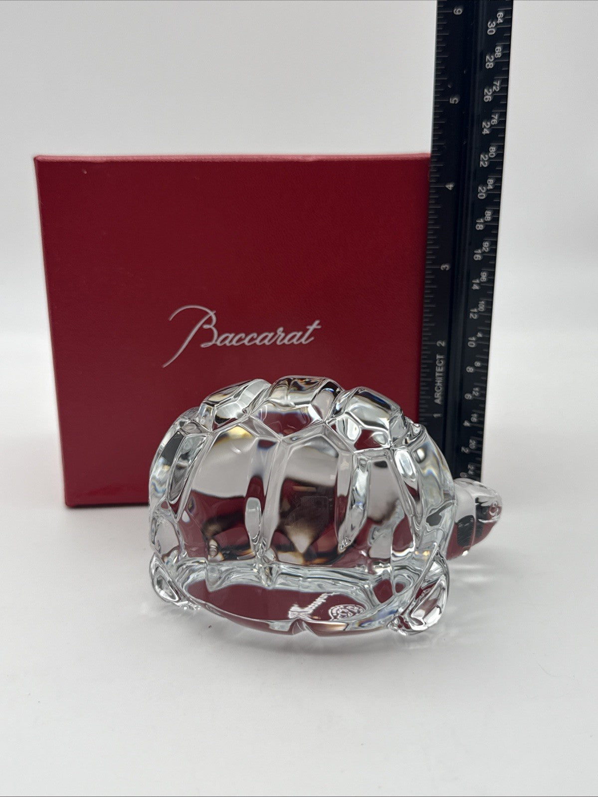 Baccarat Heritage Zoe Turtle Figurine Clear Crystal New In Box 2810315