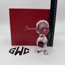 Baccarat Snoopy With Red Octagon Clear Crystal New In Box Sealed 2814009