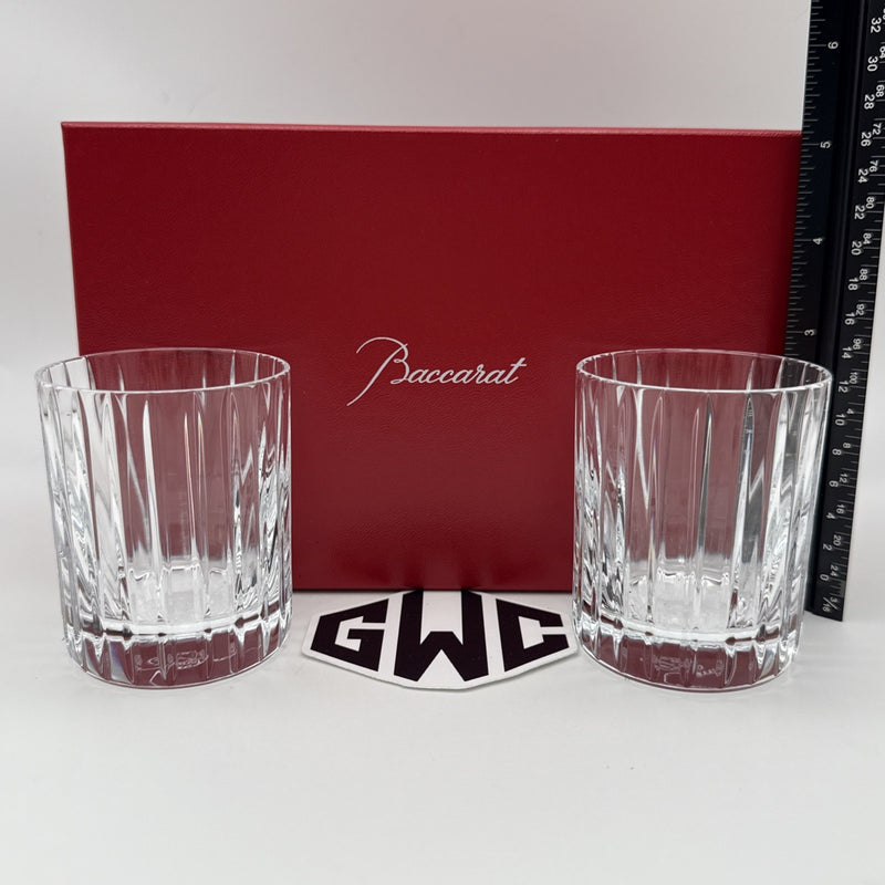 Baccarat Harmonie Shot Glass Tumblers Clear Crystal Set Of 2 New In Box 2811299