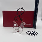 Baccarat Butterfly Card Holder Clear Crystal New In Box 2601619