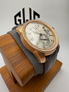 Cartier De Calibre WF100005 Silver Dial 18K Rose Gold Diamond Mens Watch 42MM