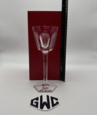 Baccarat Harcourt Rhine Wine Glass Clear and Rose Crystal 1201135