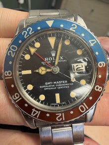 Rolex GMT Master 1675 W/ Papers 1965 1.1 Million Pepsi Oyster Watch