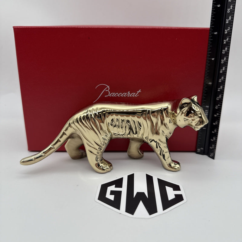Baccarat Zodiaque Tiger 2022 Gold Crystal Figurine New In Box 2814617