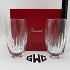 Baccarat Massena Highballs Clear Crystal Set Of 2 New In Box Sealed 2811294