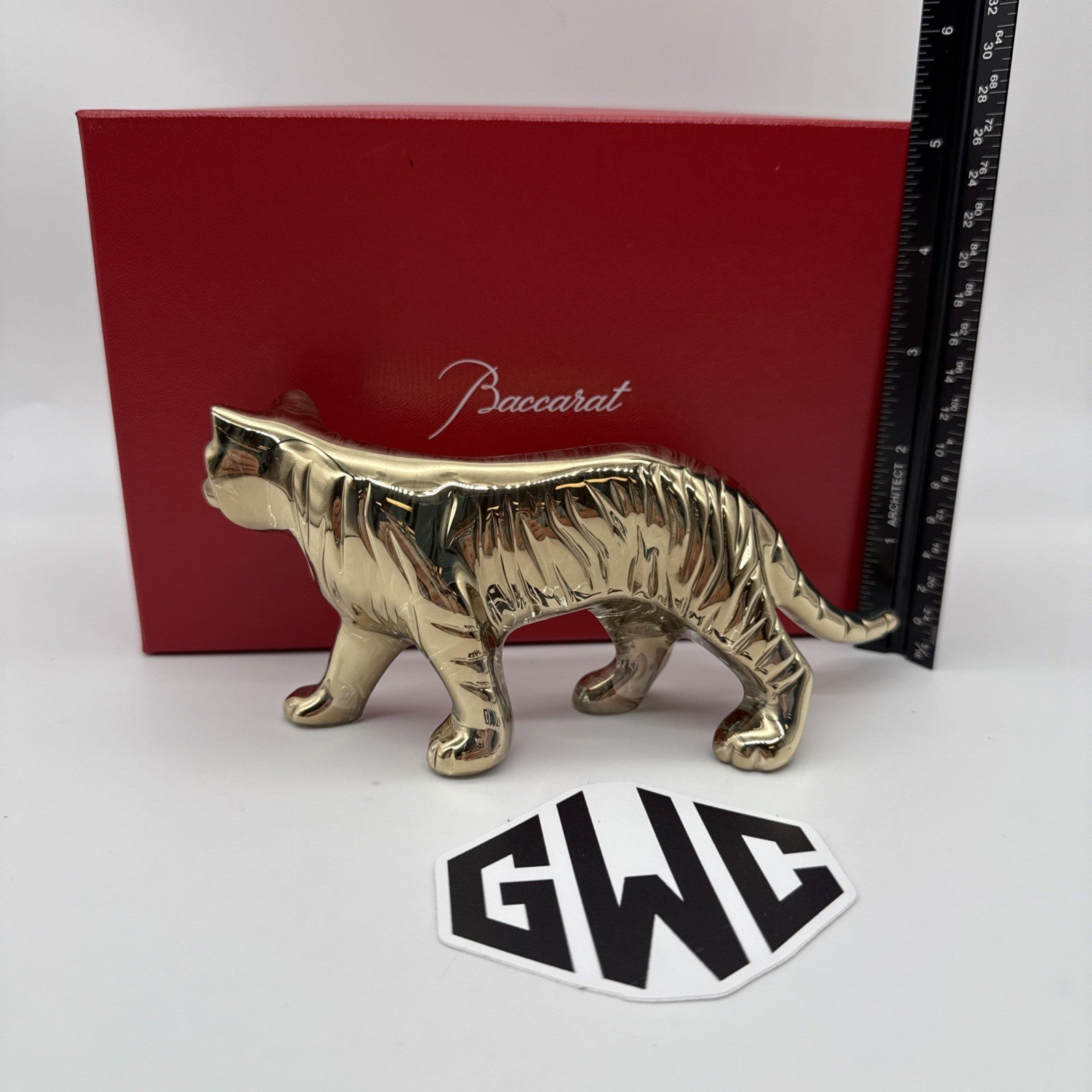 Baccarat Zodiaque Tiger 2022 Gold Crystal Figurine New In Box 2814617