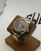 2022 Rolex Sky-Dweller 326935 Chocolate Brown 18K Gold Oyster 42mm Box Papers