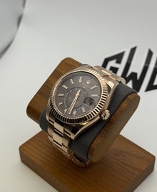 2022 Rolex Sky-Dweller 326935 Chocolate Brown 18K Gold Oyster 42mm Box Papers