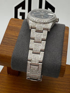 Rolex Datejust 278240 Iced Out Bussdown Diamond Blue Dial Stainless Steel 31mm