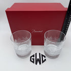 Baccarat Nancy Tumblers Clear Crystal Pair Of 2 New In Box Sealed 2811580