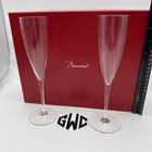 Baccarat Dom Perignon Champagne Flutes Clear Crystal Pair Of 2 NIB 1845244