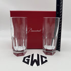 Baccarat Harcourt 1841 Happy Hour Glass Clear Crystal Set of 2 2811296 Sealed
