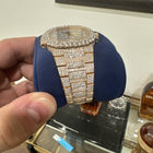 Patek Philippe Nautilus Iced 5711/1R-001 18k Rose Gold Diamond Dial Watch