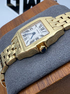Cartier Santos Demoiselle 2699 18K Yellow Gold White Roman Dial 20mm