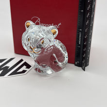 Baccarat Minimals Tiger Figurine Clear Crystal New In Box Sealed 2814560