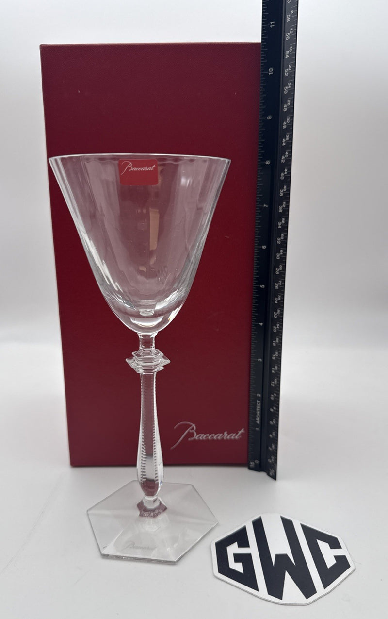 Baccarat Arcade Water Goblet Clear Crystal New In Box 2103322