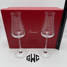 Baccarat Chateau Champagne Flutes Clear Crystal 2 Pieces 2611149 New In Box