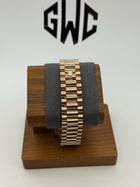 Rolex Day-Date II 41mm 218235 Black Diamond and Ruby Dial Rose Gold Band