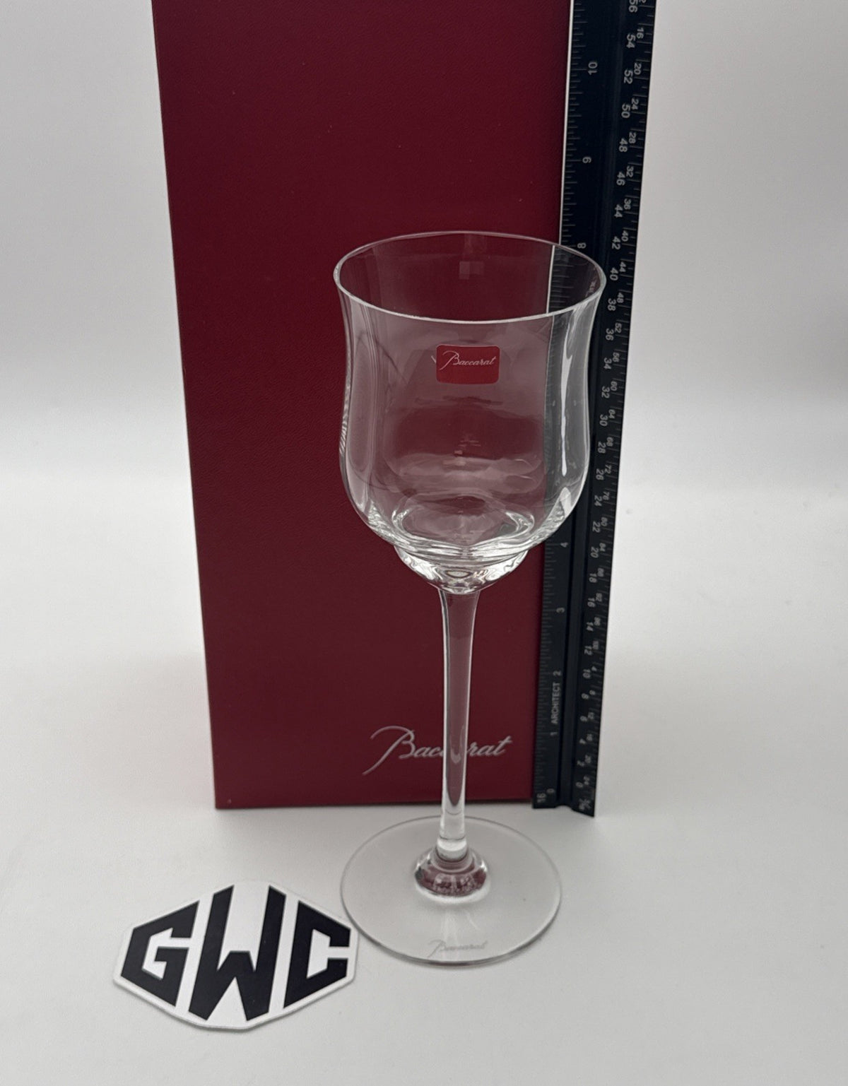 Baccarat Capri Tall American White Wine Glass Clear Crystal New In Box 2103290