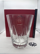 Baccarat Large Accross Flower Vase Clear Crystal New In Box 2600748
