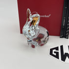 Baccarat Minimals Rabbit Figurine Clear Crystal With 20k Gold 2814806 NIB Sealed