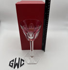 Baccarat Harcourt Rhine Wine Glass Clear and Rose Crystal 1201135