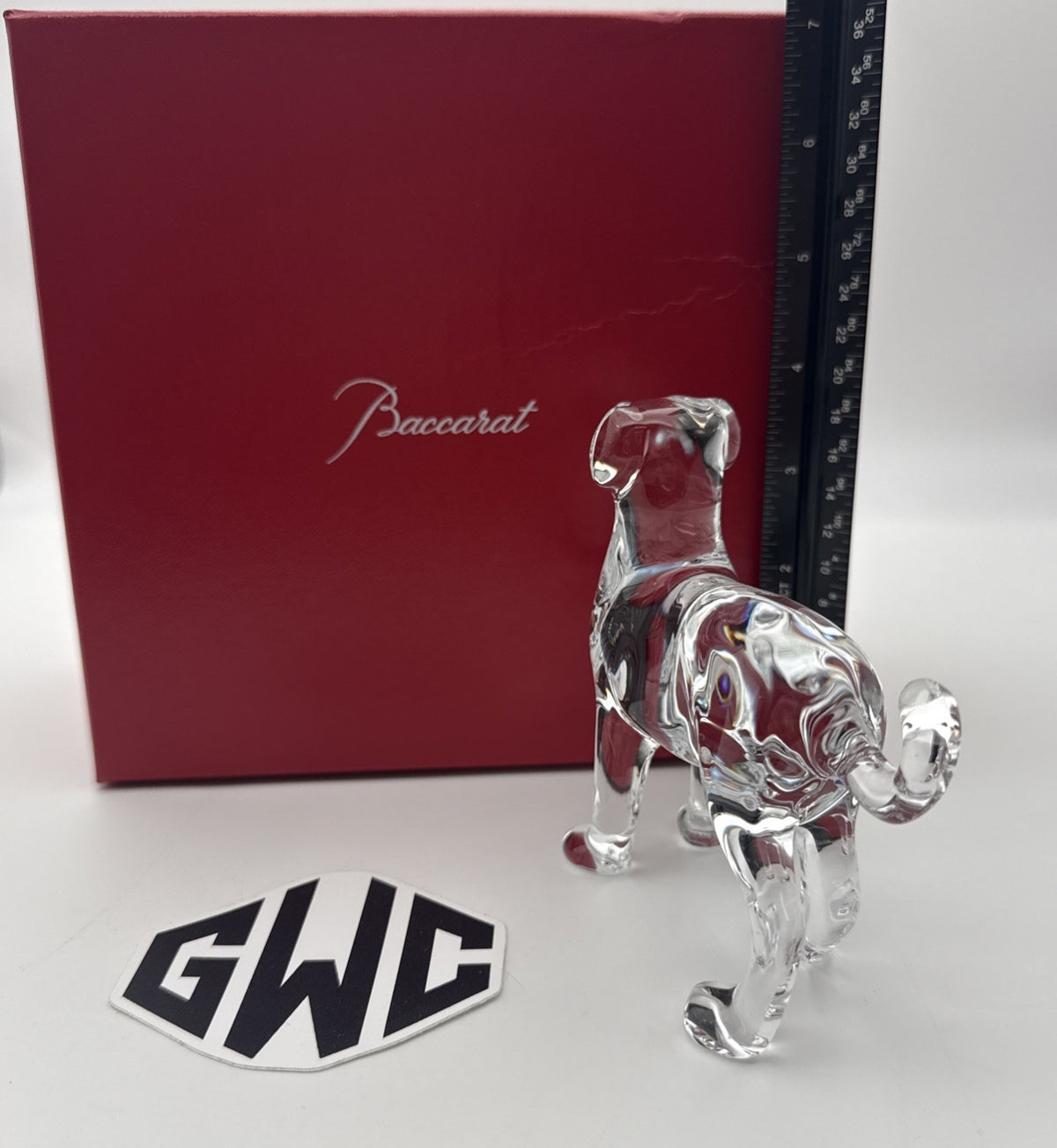 Baccarat Dog Zodiac Figurine Clear Crystal New In Box Dog 2811187
