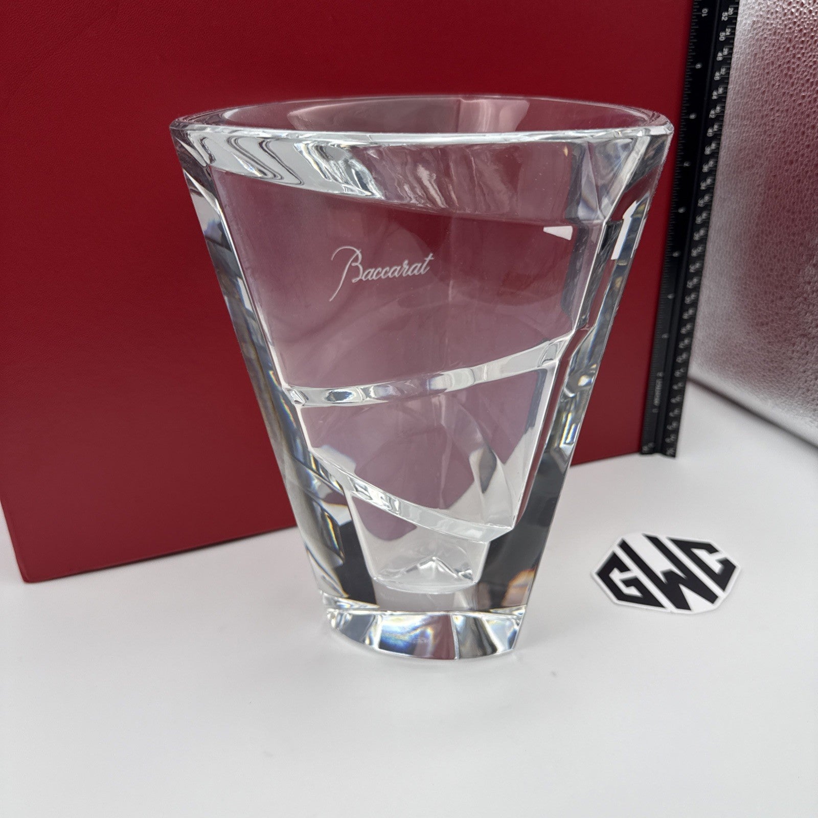 Baccarat Kaleidoscope Flower Vase Clear Crystal New In Box 2104840 Sealed
