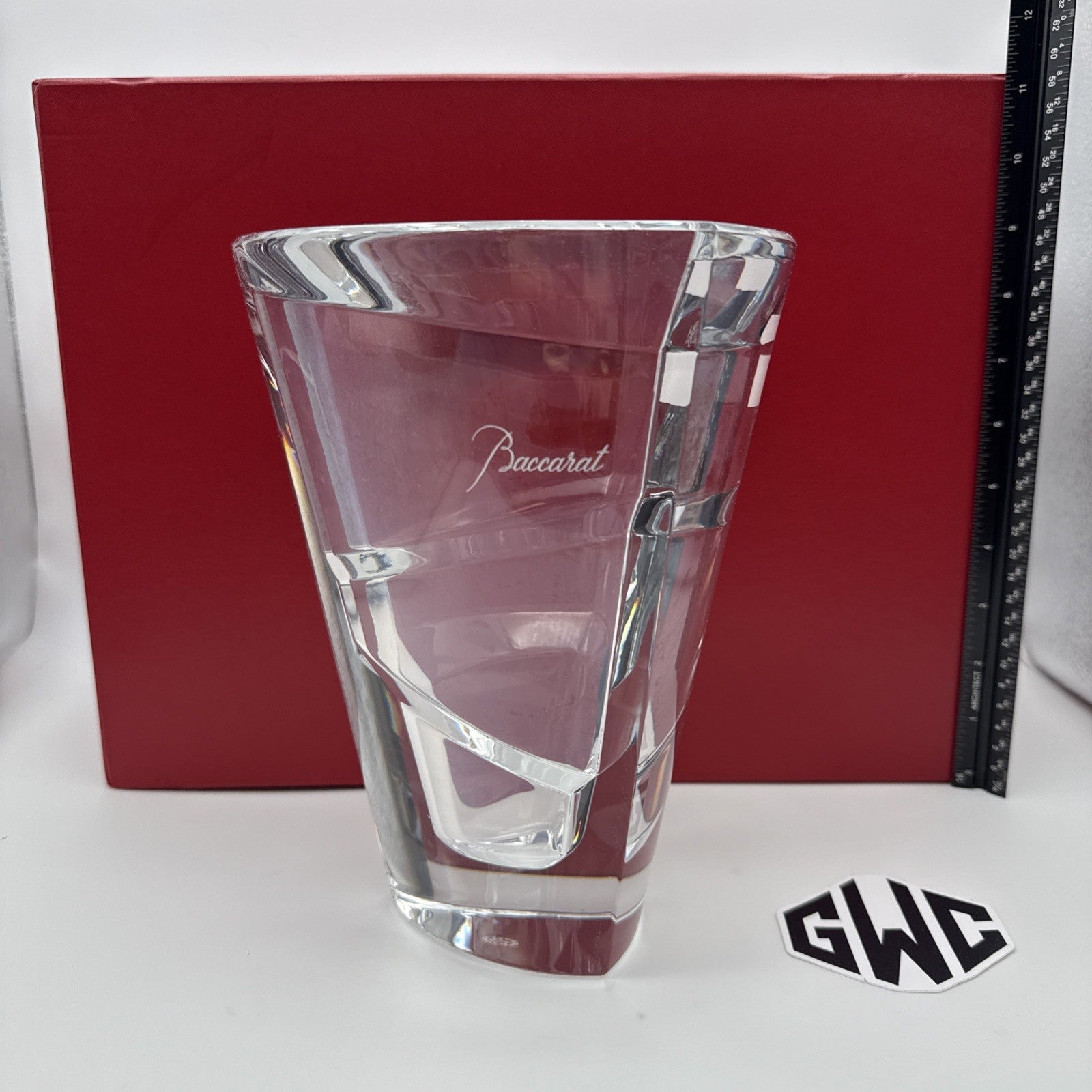 Baccarat Kaleidoscope Flower Vase Clear Crystal New In Box 2104840 Sealed