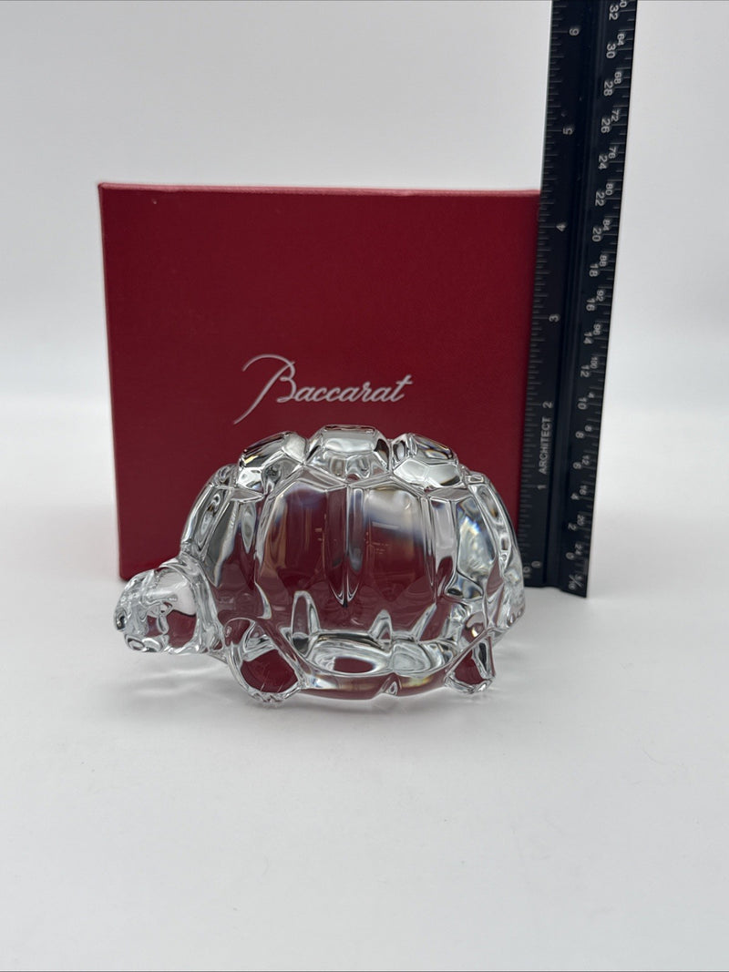 Baccarat Heritage Zoe Turtle Figurine Clear Crystal New In Box 2810315