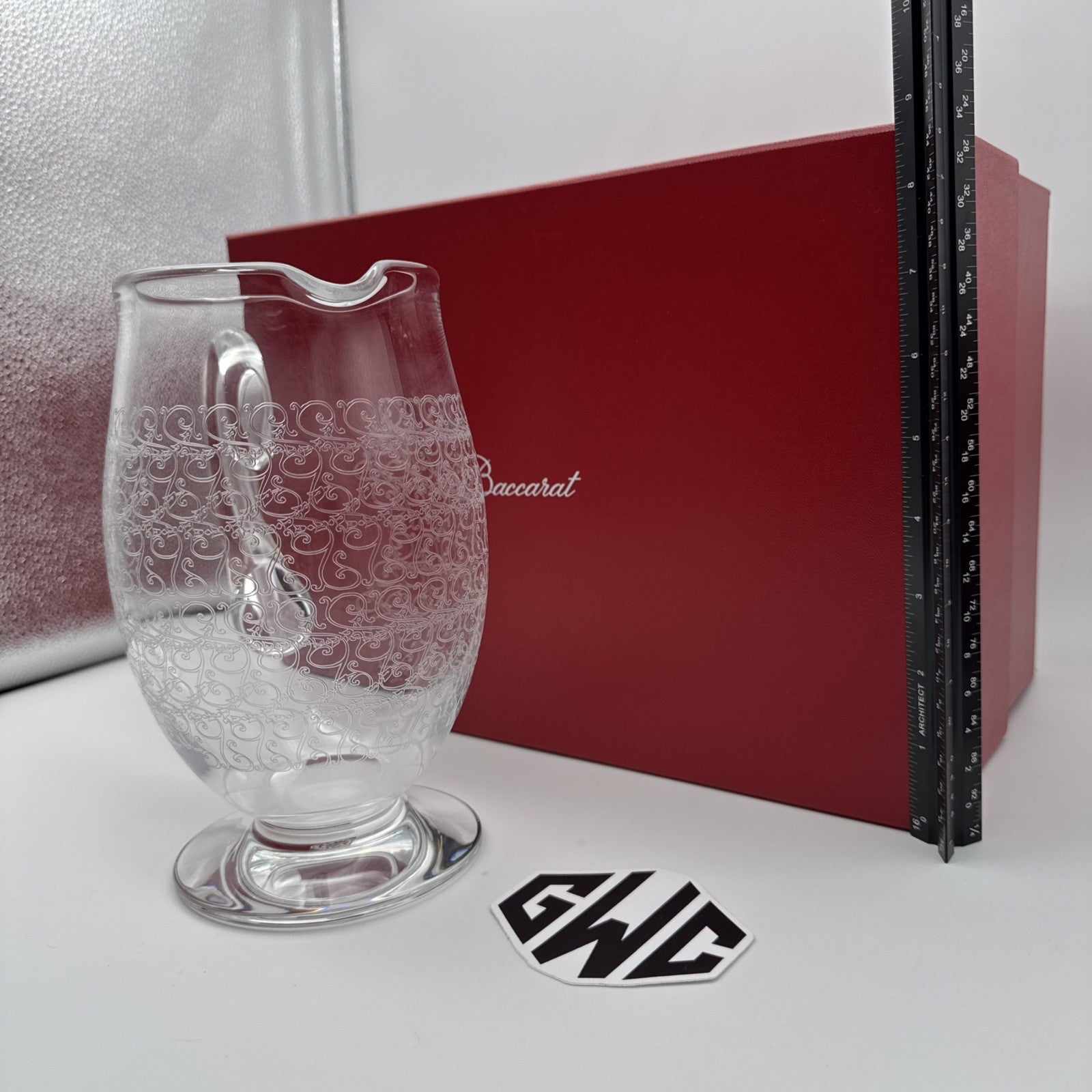 Baccarat Rohan Pitcher Clear Crystal New In Box 1510304