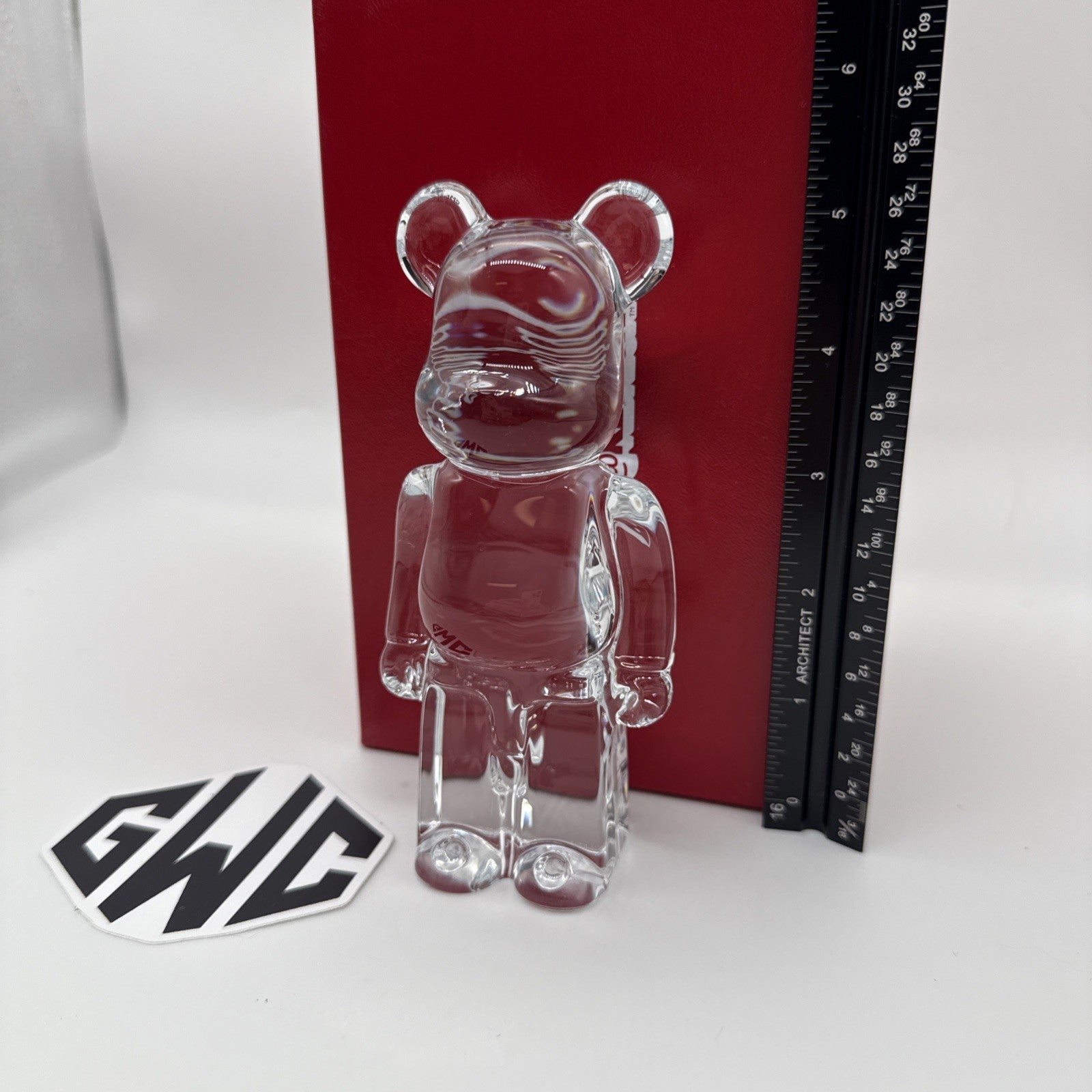 Baccarat BearBrick Clear Crystal Figurine New In Box Sealed 2813551 Medicom Toy
